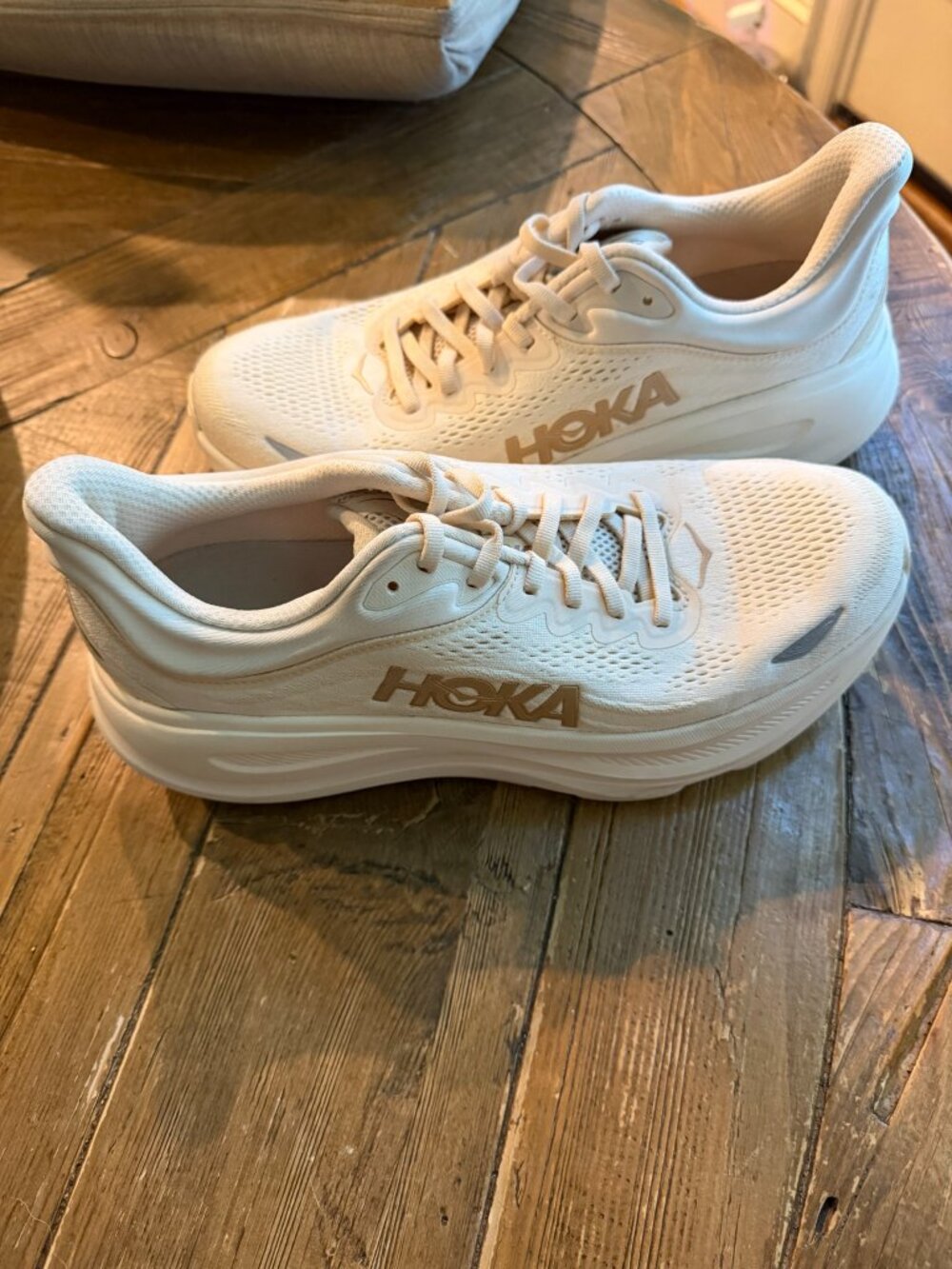 HOKA Bondi White Running Shoes Women's Size 10